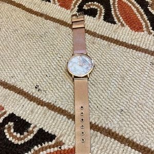 Rose gold watch
